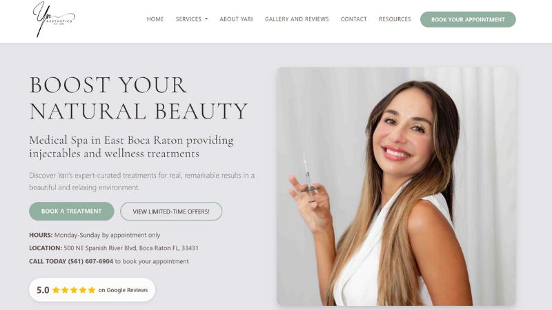 Aesthetics by Yari website