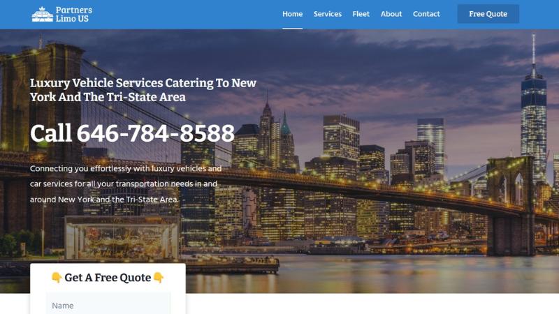 Luxury Transportation website
