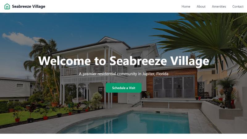 Luxury Residential Community website